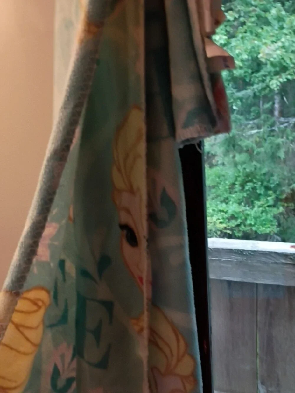 Northwest Elsa Blue Plush Throw Blanket
